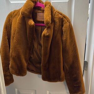 Blank NYC Cropped Faux Fur Coat